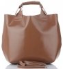 Kožené kabelka shopper bag Vera Pelle zemitá 854
